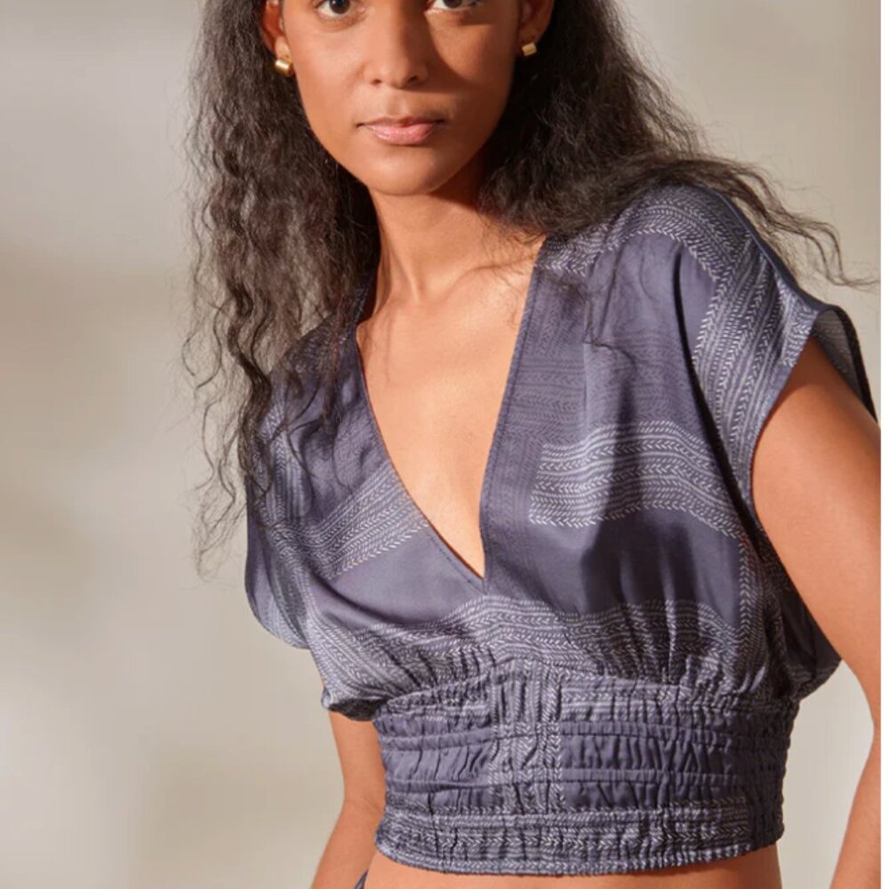 lemlem size Small Alia Plunge top Like New! - Picture 3 of 5